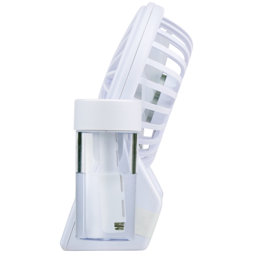 Uzlādējams galda ventilators ar miglas efektu 3,7V 1200 mAh