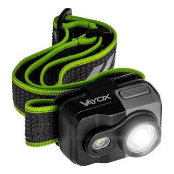 Uzlādējams LED galvas lukturis ar regulējamu spilgtumu LED/10W/5V/3xAAA IP66 800 lm 1000 mAh