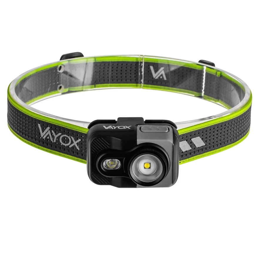 Uzlādējams LED galvas lukturis ar regulējamu spilgtumu LED/10W/5V/3xAAA IP66 800 lm 1000 mAh