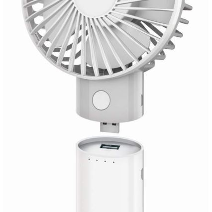 Uzlādējams ventilators ar integrētu 4000 mAh (3,7 V) USB-C powerbanku