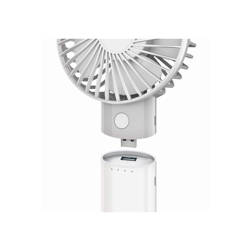 Uzlādējams ventilators ar integrētu 4000 mAh (3,7 V) USB-C powerbanku