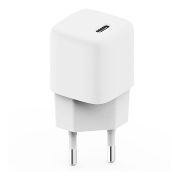 Uzlādes adapteris USB-C Power Delivery 20W/230V balts