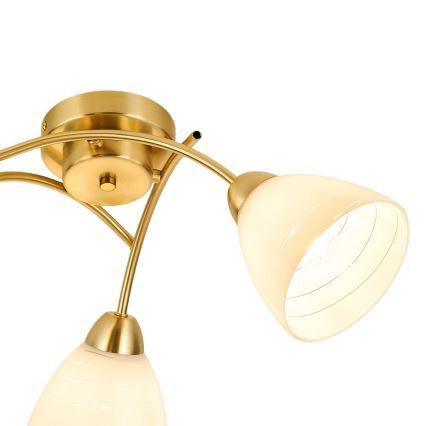 Uzstādāma griestu lustra CLARA 3xE27/15W/230V zelta