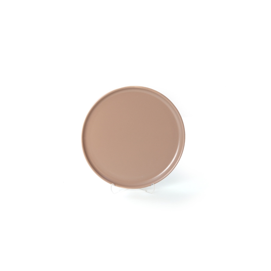 Vakariņu komplekts 18 gab brūns/keramika