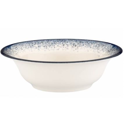 Vakariņu servīze, 24 gab., balta/zila, porcelāns