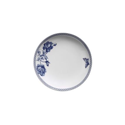 Vakariņu servīze 24 gab. balta/zila/porcelāns