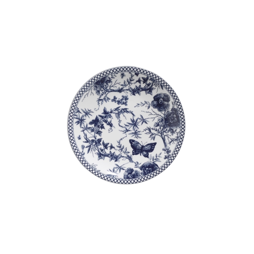 Vakariņu servīze 24 gab. balta/zila/porcelāns