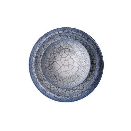 Vakariņu servīze 24 gab., zila/porcelāns