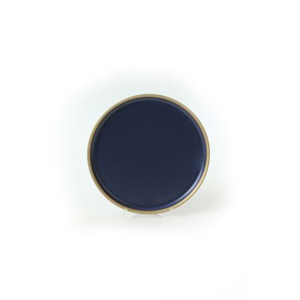 Vakariņu servīze 24 gab. zila/zelta/keramika