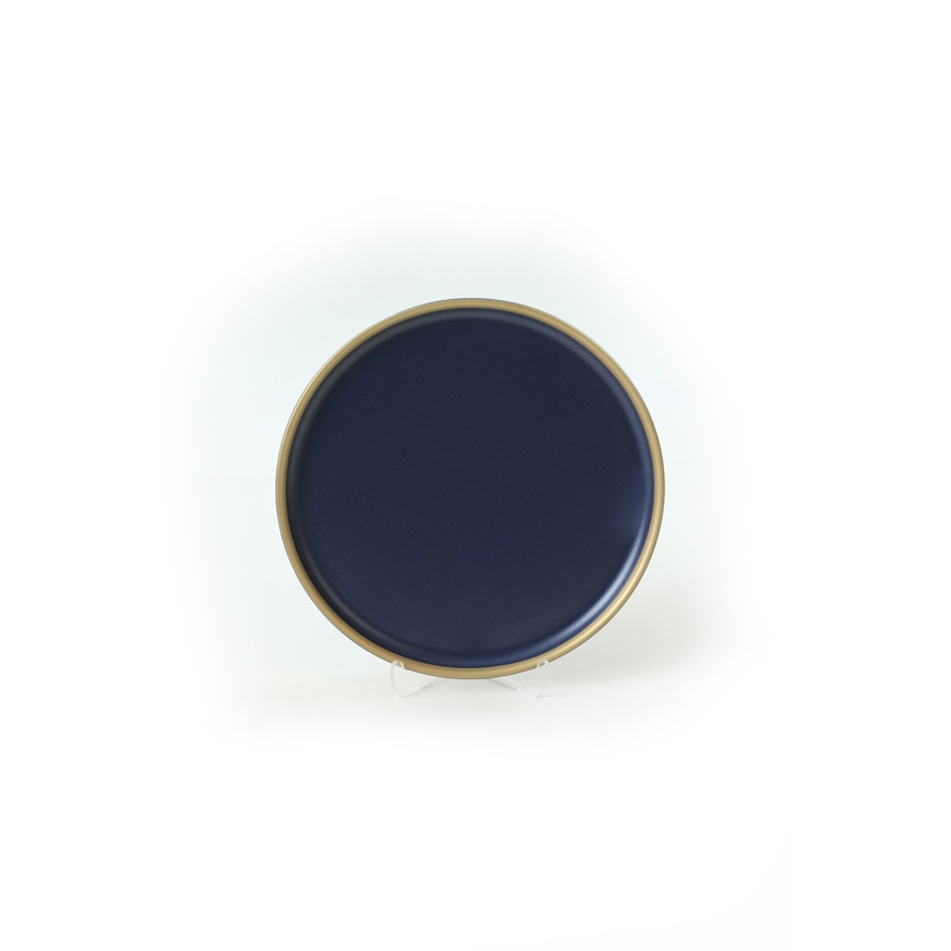 Vakariņu servīze 24 gab. zila/zelta/keramika