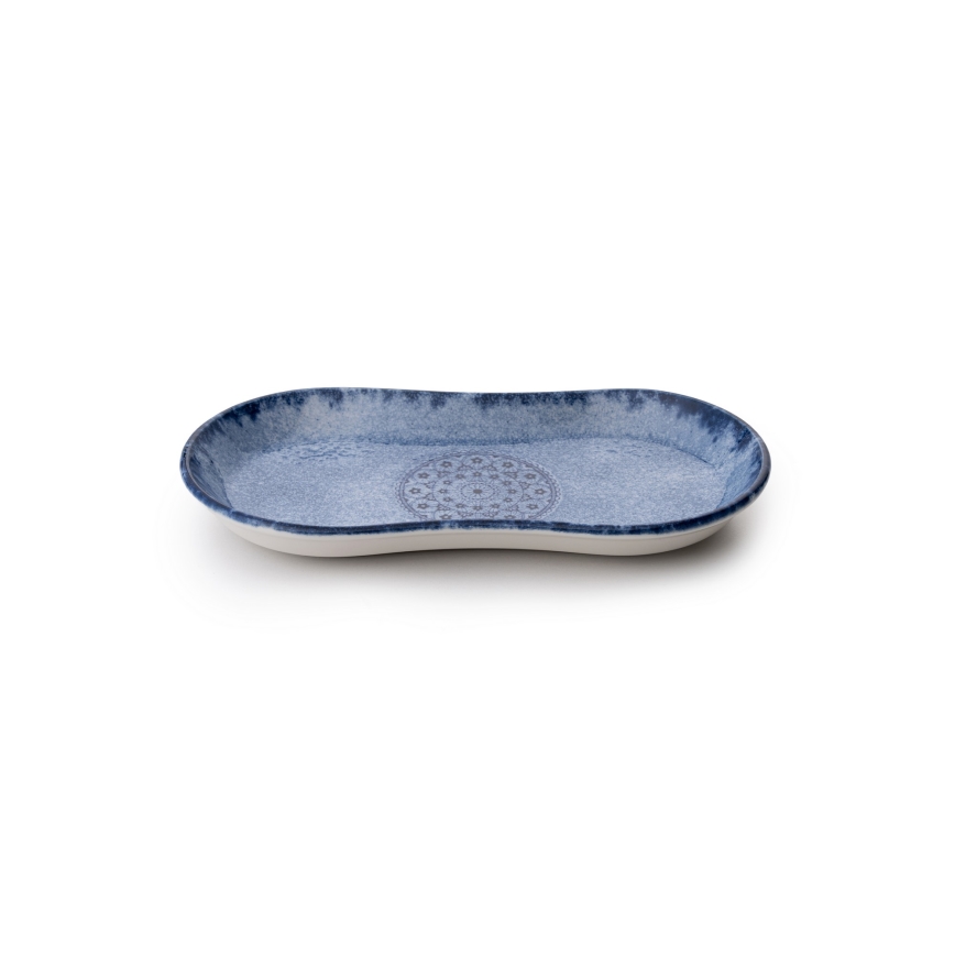 Vakariņu servīze, 27 gab., zila/porcelāns