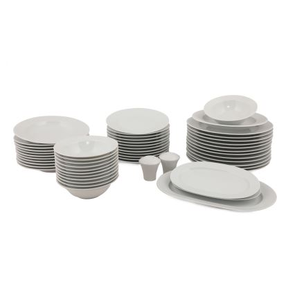 Vakariņu servīze 53 gab. balta/porcelāns