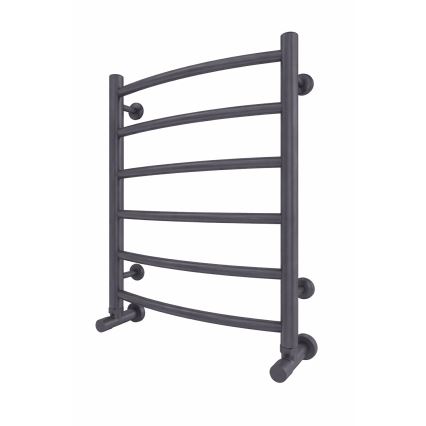 Vannas istabas dvieļu radiators INOX CLASSIC 120W/230V 57x43 cm nerūsējošais tērauds/antracīts