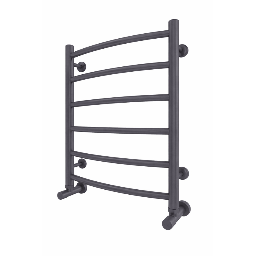 Vannas istabas dvieļu radiators INOX CLASSIC 120W/230V 57x43 cm nerūsējošais tērauds/antracīts