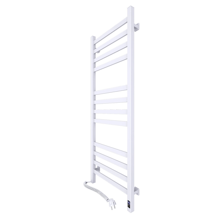 Vannas istabas dvieļu žāvētājs ar termostatu AVANGARD 227W 120x48cm balts, kreisais