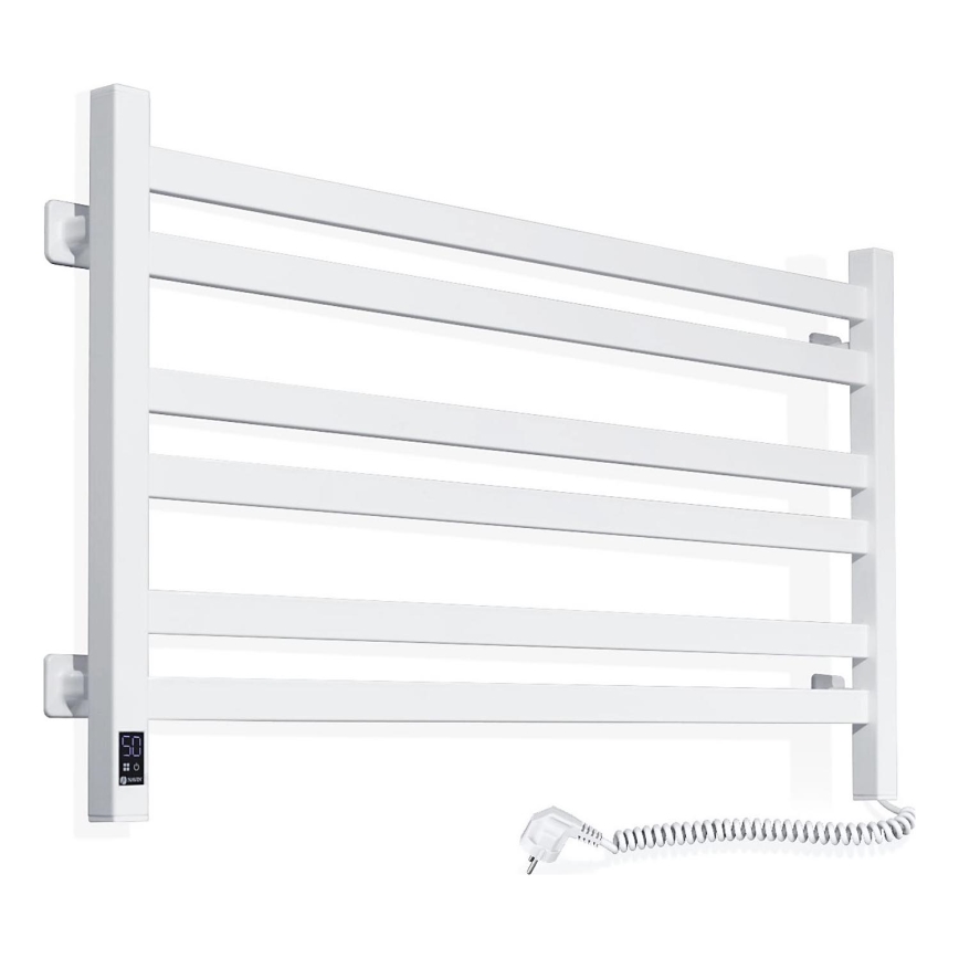 Vannas istabas dvieļu žāvētājs ar termostatu AVANGARD 316W/230V 50,6 cm IP44 balts labais kantains