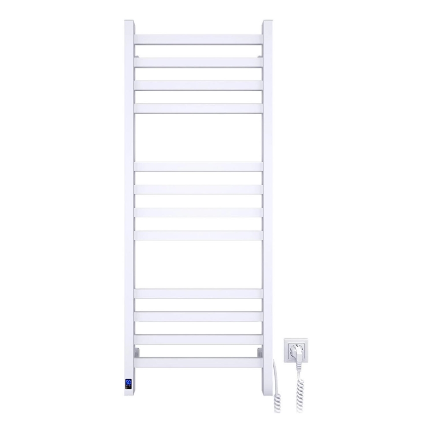 Vannas istabas dvieļu žāvētājs ar termostatu AVANGARD 459W/230V 120,6cm IP44, balts, labais, kvadrātveida