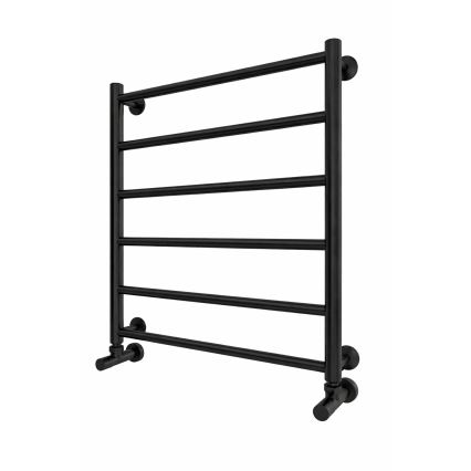 Vannas istabas dvieļu žāvētājs INOX FLAT 122W/230V 57x43 cm nerūsējošais tērauds/melns