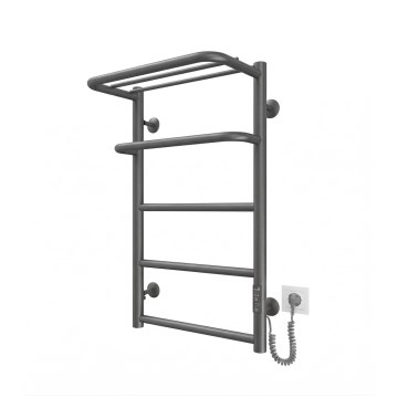 Vannas istabas dvieļu žeburveida radiators HOTEL 75W/230V 66x42 cm nerūsējošais tērauds/antracīts labais