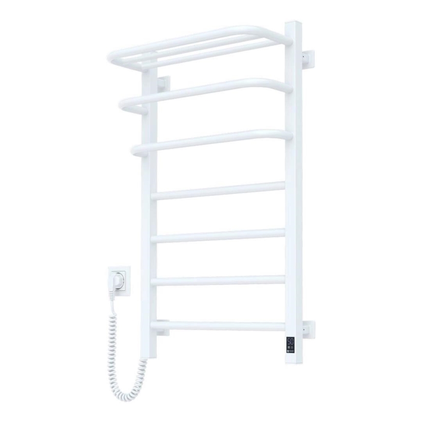 Vannas istabas elektriskais radiators ar termostatu FORTIS 350W/230V 80,6 cm IP44 balta pa kreisi leņķa