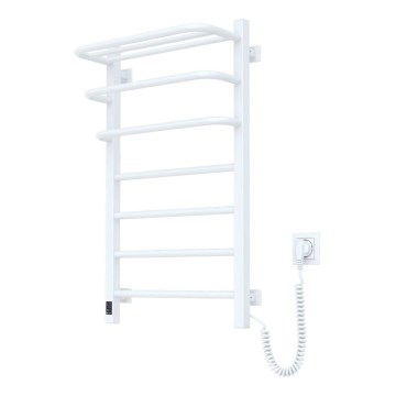 Vannas istabas elektriskais radiators ar termostatu FORTIS 350W/230V 80,6 cm IP44 balts, labais