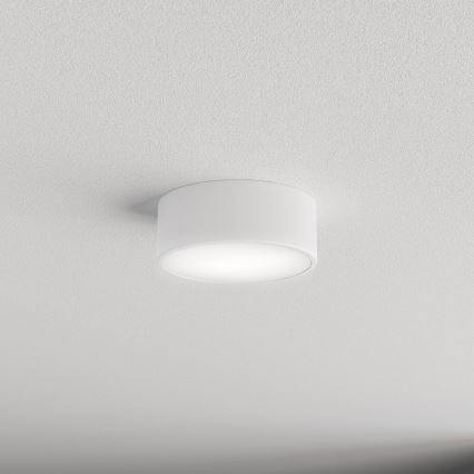 Vannas istabas griestu gaismeklis ar sensoru CLEO 1xE27/24W/230V Ø 20 cm IP54 balts