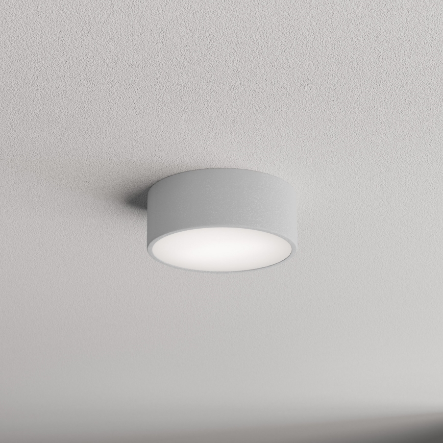 Vannas istabas griestu gaismeklis ar sensoru CLEO 1xE27/24W/230V Ø 20 cm IP54 pelēks