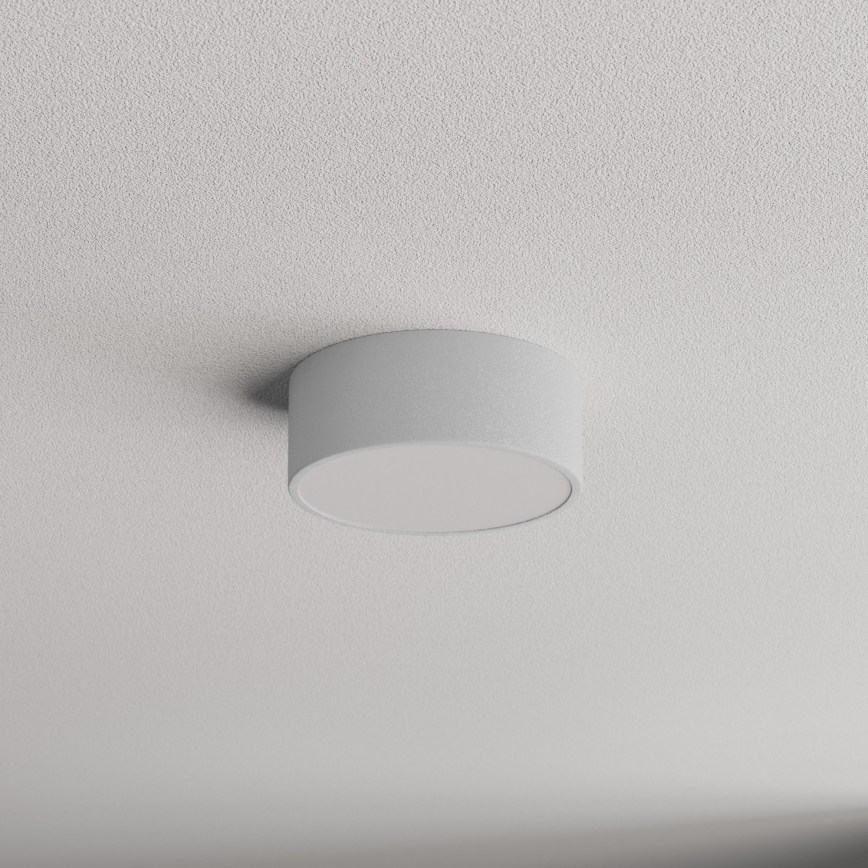 Vannas istabas griestu gaismeklis ar sensoru CLEO 1xE27/24W/230V Ø 20 cm IP54 pelēks