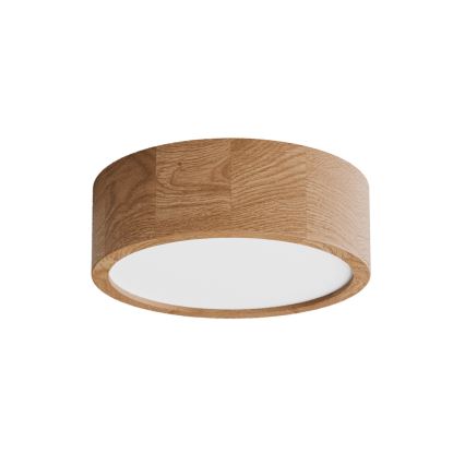 Vannas istabas griestu gaismeklis ar sensoru CLEO, 2xE27/24W/230V, Ø 27,5 cm, IP54, ozols