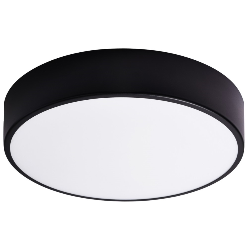 Vannas istabas griestu gaismeklis CLEO 3xE27/24W/230V d. 40 cm melns IP54