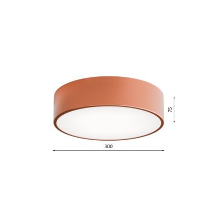 Griestu lampa vannas istabai CLEO ar sensoru, 2xE27/24W/230V, Ø 30 cm, vara krāsas, IP54