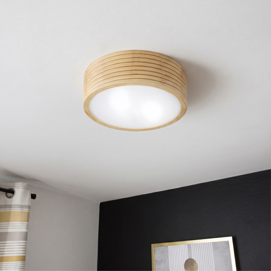 Vannas istabas griestu gaismeklis NATURAL MODERN 2xE27/15W/230V IP54 pr. 27,5 cm no priedes