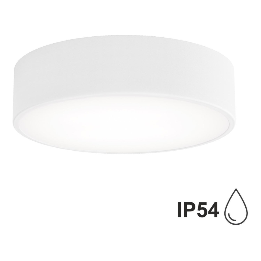 Vannas istabas griestu lampa ar sensoru CLEO 2xE27/24W/230V d. 30 cm balta IP54