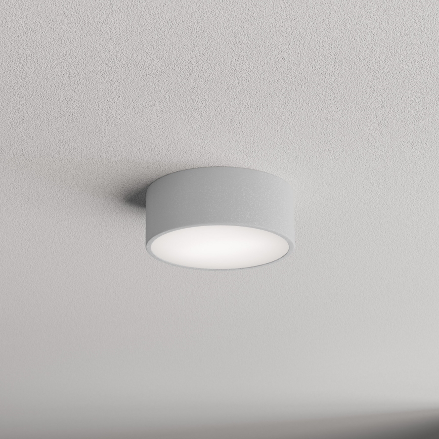 Vannas istabas griestu lampa CLEO 1xE27/24W/230V d. 20 cm pelēka IP54