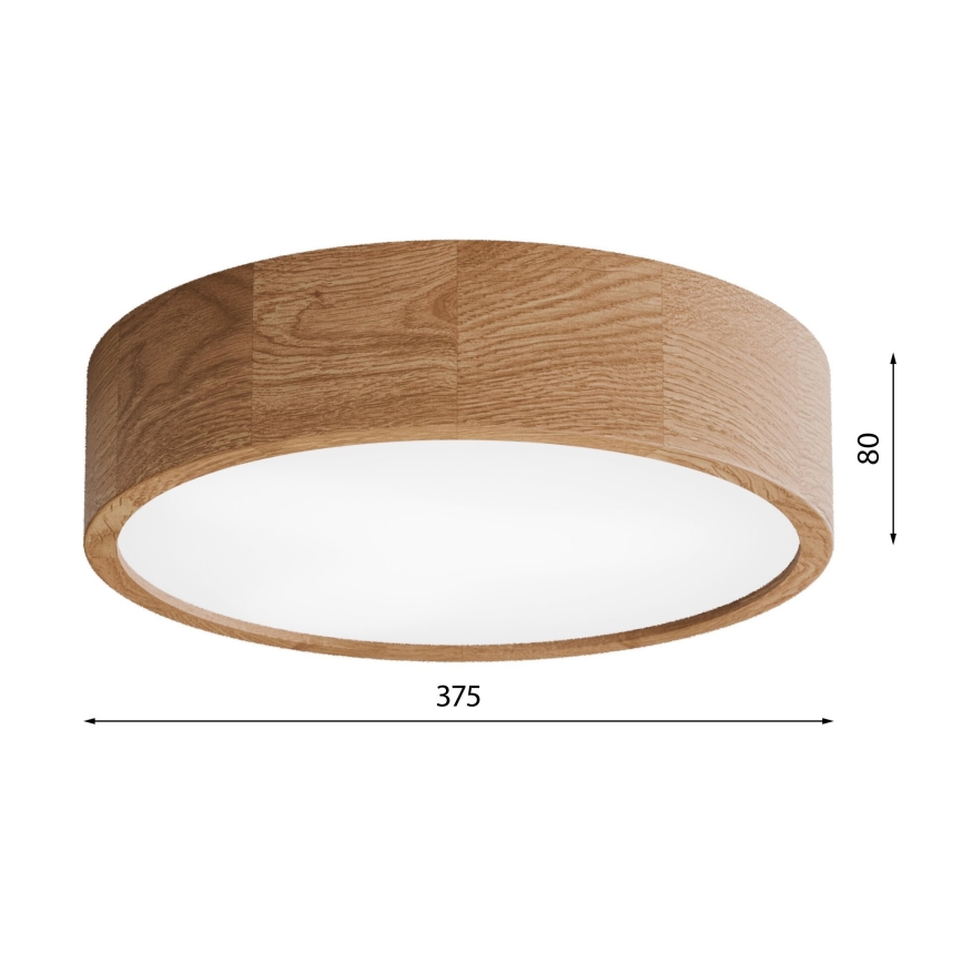 Vannas istabas griestu lampa CLEO 3xE27/24W/230V IP54 d. 37,5 cm ozols