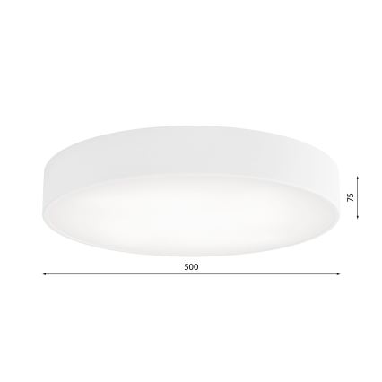 Vannas istabas griestu lampa CLEO 4xE27/24W/230V d. 50 cm balta IP54