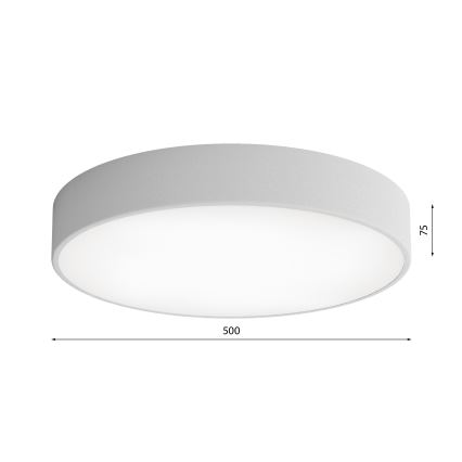 Vannas istabas griestu lampa CLEO 4xE27/24W/230V d. 50 cm pelēka IP54
