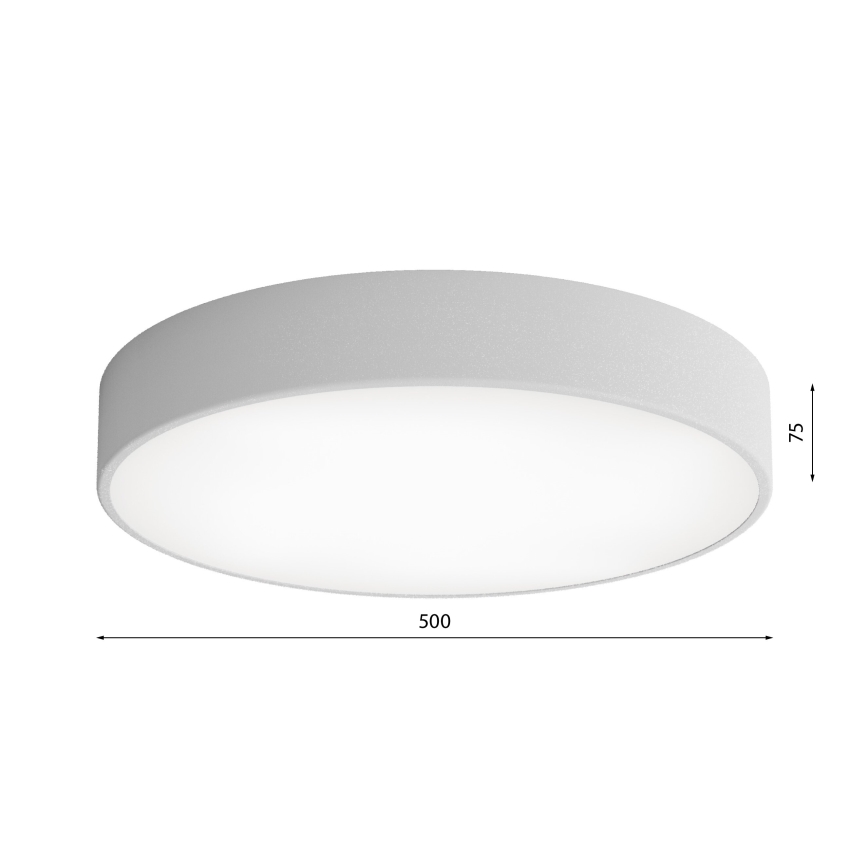 Vannas istabas griestu lampa CLEO 4xE27/24W/230V d. 50 cm pelēka IP54