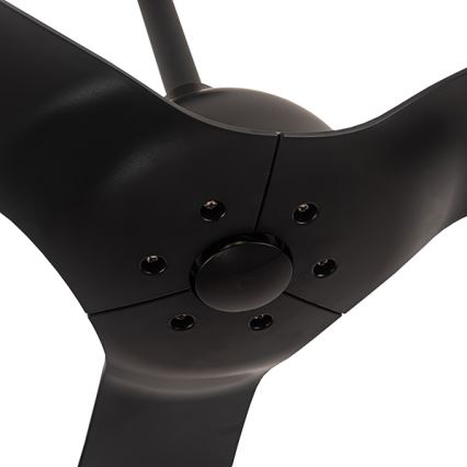 Vannas istabas griestu lampa d. 132 cm IP44 melna + tālvadības pults