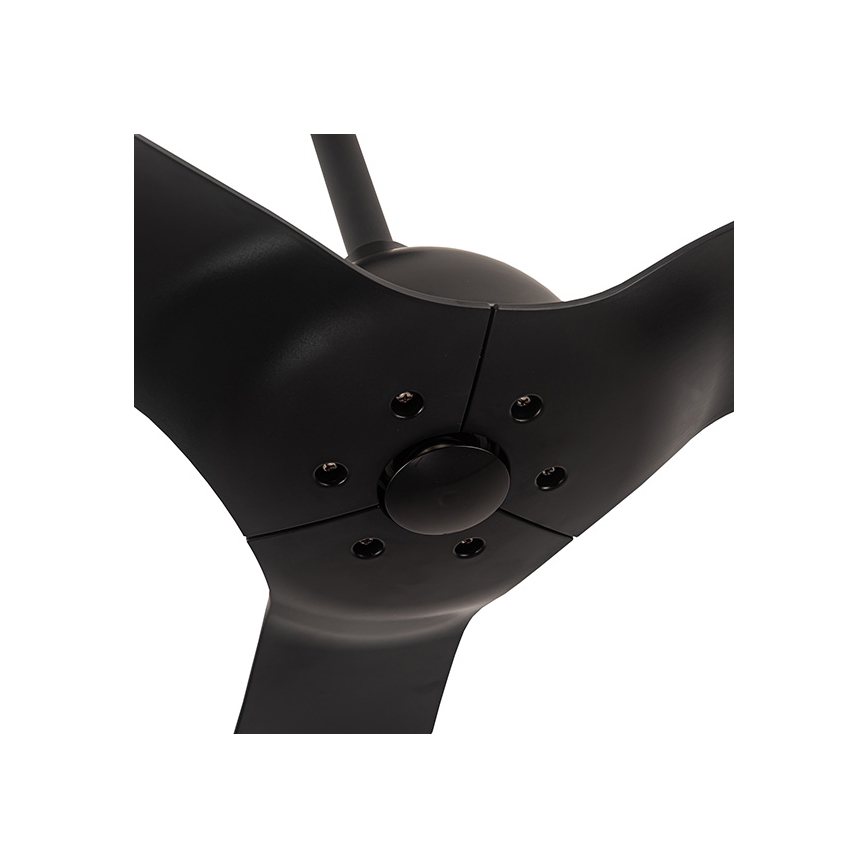Vannas istabas griestu lampa d. 132 cm IP44 melna + tālvadības pults
