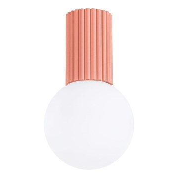 Vannas istabas griestu lampa HALO 1xG9/8W/230V d. 12 cm IP44 rozā