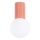 Vannas istabas griestu lampa HALO 1xG9/8W/230V d. 12 cm IP44 rozā
