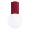 Vannas istabas griestu lampa HALO 1xG9/8W/230V d. 12 cm IP44 sarkana