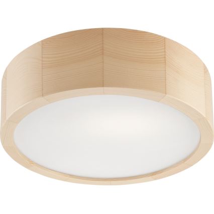 Vannas istabas griestu lampa NATURAL 2xE27/15W/230V IP54 priede ø 27 cm - FSC sertificēts