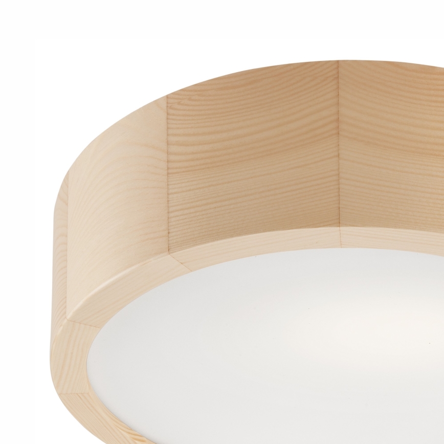 Vannas istabas griestu lampa NATURAL 2xE27/15W/230V IP54 priede ø 27 cm - FSC sertificēts