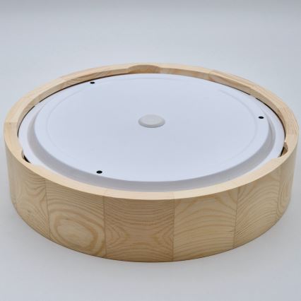 Vannas istabas griestu lampa NATURAL 3xE27/15W/230V IP54 priede ø 37 cm - FSC sertificēts