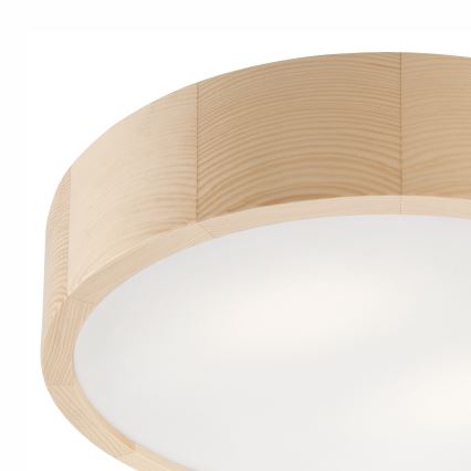 Vannas istabas griestu lampa NATURAL 3xE27/15W/230V IP54 priede ø 37 cm - FSC sertificēts