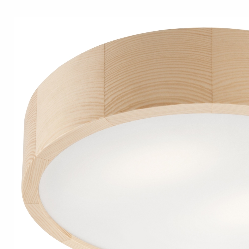 Vannas istabas griestu lampa NATURAL 3xE27/15W/230V IP54 priede ø 37 cm - FSC sertificēts