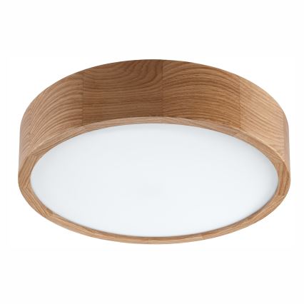 Vannas istabas griestu lampa OAK, 3x E27/15W/230V, ozols, Ø 37 cm, IP54