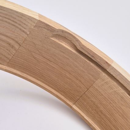 Vannas istabas griestu lampa OAK, 3x E27/15W/230V, ozols, Ø 37 cm, IP54